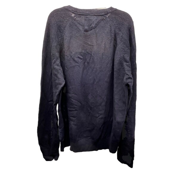 Barbour Beacon brand men’s navy blue 100% lambswool sweater XL - Picture 7 of 13